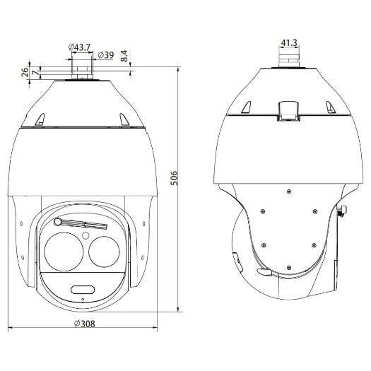 SF-IPSD63ITA-4Y-L500, SAFIRE Motorizirana kupola, 1/1,8" CMOS senzor s progresivnim skeniranjem
