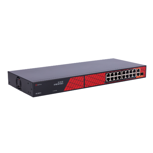 SF-SW1916HIPOE-HF-300 Safire Switch Hi PoE   16 PoE Ports + 2 Uplink RJ45 + 1 Uplink SFP 