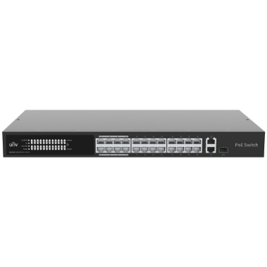 UV-NSW3000-24T1GT1GC-LPOE-IN Uniview Manageable Cloud PoE Switch   24 PoE802.3af/at + 1 uplink RJ45 +1 uplink Combo 