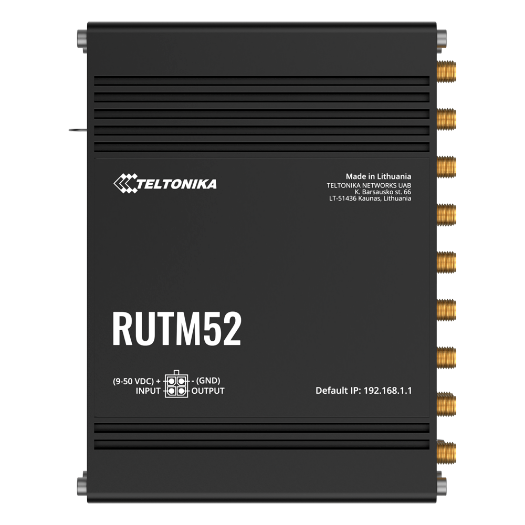 TK-RUTM52 Teltonika Industrial Router 5G   Dual modem 5G Sub 6Ghz SA/NSA 