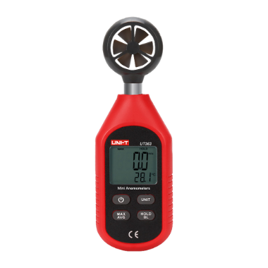 UT363 Hand held anemometer   High precision wind speed sensor   Temperature sensor 