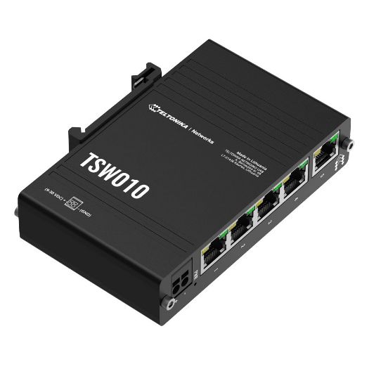 TK-TSW010, Teltonika industrijski neupravljani preklopnik, 5 Ethernet portova RJ45 Fast Ethernet