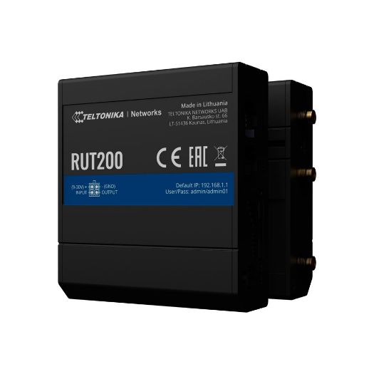 TK-RUT200, Teltonika usmjerivač 4G Industrijski, 2 Ethernet porta RJ45 Brzi Ethernet
