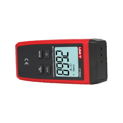 UT320A, Termometar s K i J sondama, Jedan zaslon s pozadinskim osvjetljenjem, Visoka preciznost