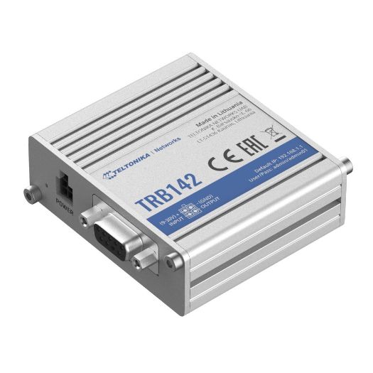 TK-TRB142, Teltonika Gateway 4G Industrijski, 4G Kat. 1 / 3G / 2G, Luka RS232