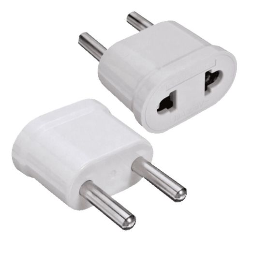 USA-EU-ADAPTER-W, Adapter, Utikač tipa A (SAD) na utikač tipa F (EU), 250V Izmjenični napon