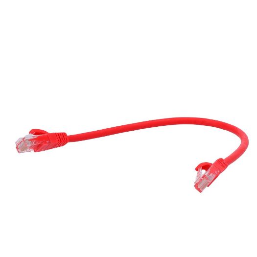 UTP6-H-03R, UTP kabel, Ethernet, RJ45 konektori, Kategorija 6, 0, 3 m, Boja: Crvena