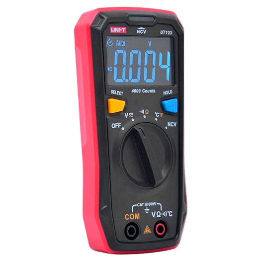 UT123T, Džepni digitalni multimetar, Mjerenje istosmjernog i izmjeničnog napona do 600V