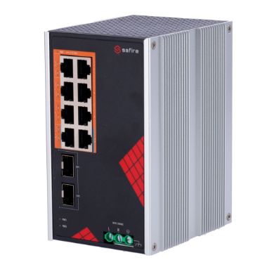 SF-SWI1008HIPOE-GF-AC-130-DIN, Safire Switch Industrijski AC i DC napajanje