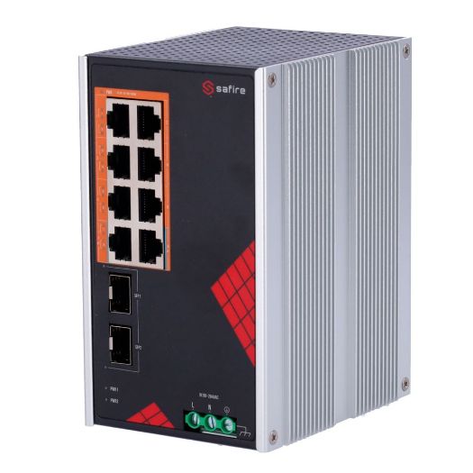 SF-SWI1008HIPOE-GF-AC-130-DIN, Safire Switch Industrijski AC i DC napajanje