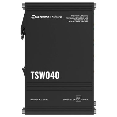 TK-TSW040, Teltonika Industrijska Neupravljiva PoE Industrijska Prekidačica, 8 Ethernet portova RJ45 Brzi Ethernet
