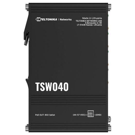 TK-TSW040, Teltonika Industrijska Neupravljiva PoE Industrijska Prekidačica, 8 Ethernet portova RJ45 Brzi Ethernet