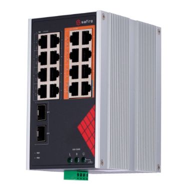 SF-SWI1808HIPOE-GF-AC-130-DIN, Safire Switch Industrijski AC i DC napajanje