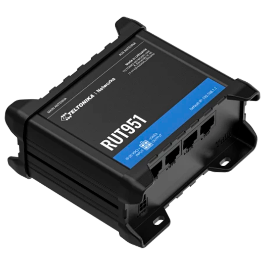 TK-RUT951 Teltonika Router 4G Industrial   4 Ethernet ports RJ45 Fast Ethernet 