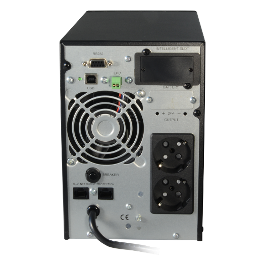 UPS1000VA-ON-4 UPS online   Power 1000VA/900W   Input 200~240 Vac / Output 200~240 Vac 