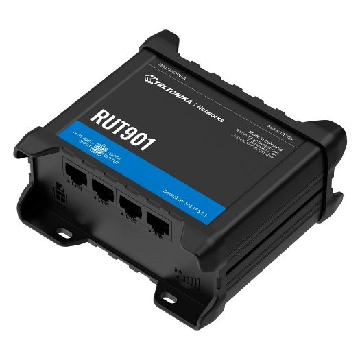 TK-RUT901, Teltonika usmjerivač 4G Industrijski, 4 Ethernet porta RJ45 Fast Ethernet