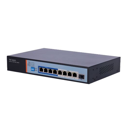SW98HIPOE-2AZXF-150, Višegigabitni Hi, PoE Prekidač 2, 5Gbps, 8 PoE portova + 1 Uplink SFP 10G