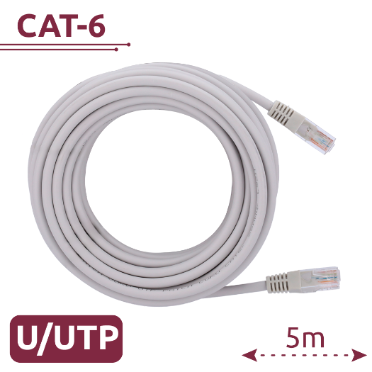 UTP6-H-5W UTP cable   Ethernet   RJ45 Connectors   Category 6   5 m   White colour