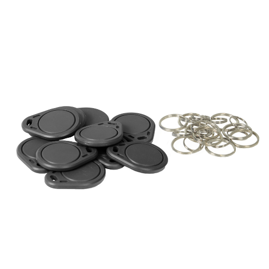 TAG-RFID-WR-BLACK Rewritable proximity TAG key fob   Identification by radio