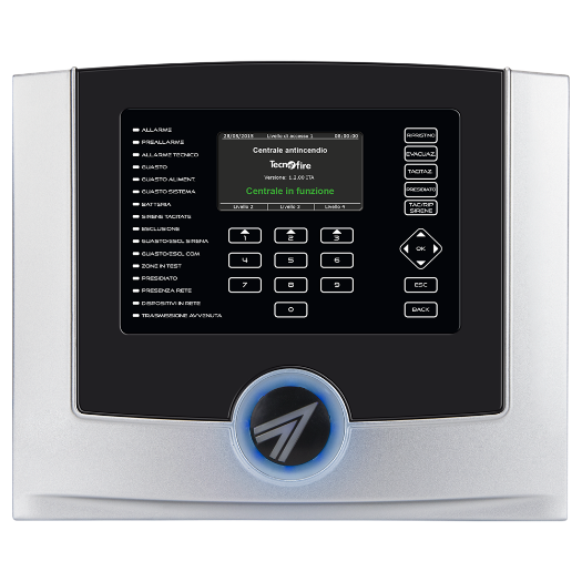 TF-TFA2-596 analogna kontrolna ploča za požarni alarm s 2 petlje   Sposobna primiti dvije baterije od 12 V