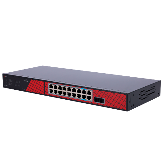 SF-SW2016HIPOE-GF-240 Safire Switch Hi PoE   16 PoE ports + 2 SFP + 2 RJ45 