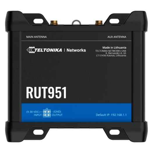 TK-RUT951, Teltonika usmjerivač 4G Industrijski, 4 Ethernet porta RJ45 Fast Ethernet
