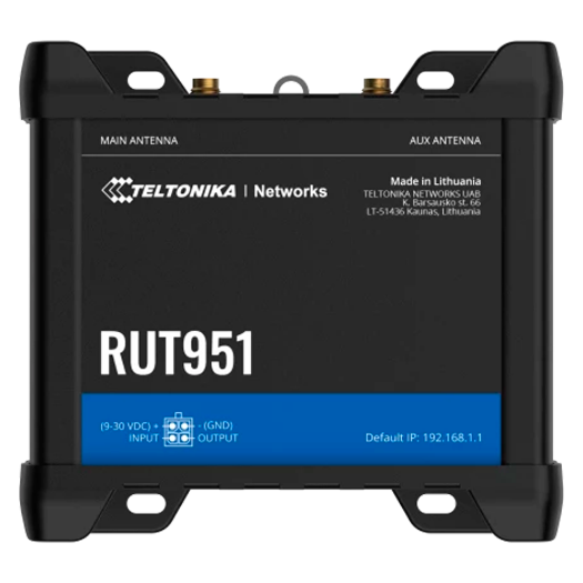 TK-RUT951 Teltonika Router 4G Industrial   4 Ethernet ports RJ45 Fast Ethernet 