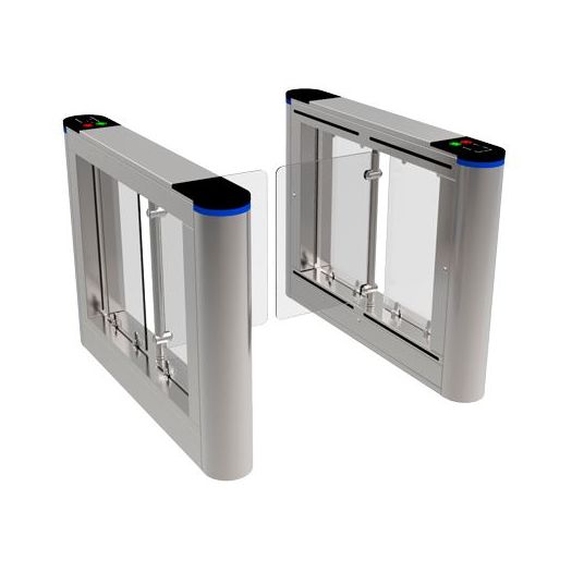 TS-SG801-800, Dvosmjerna pristupna okretna rampa, Vrata sa sklopivom akrilnom barijerom