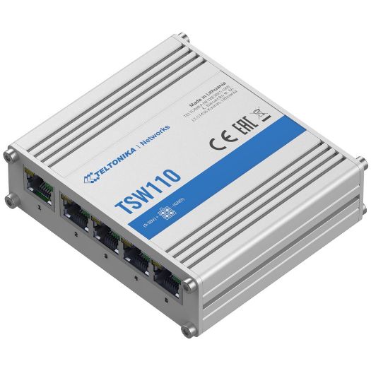 TK-TSW110, Teltonika industrijski neupravljani preklopnik, 5 Ethernet RJ45 gigabitnih portova