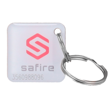 SF-TAG-MF-EPOXY-SQ Numbered proximity TAG key ring   Identification by radio
