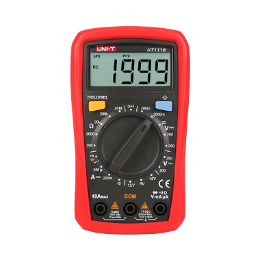 UT131B LCD handheld digital multimeter   DC and AC voltage measurement up to 250V 