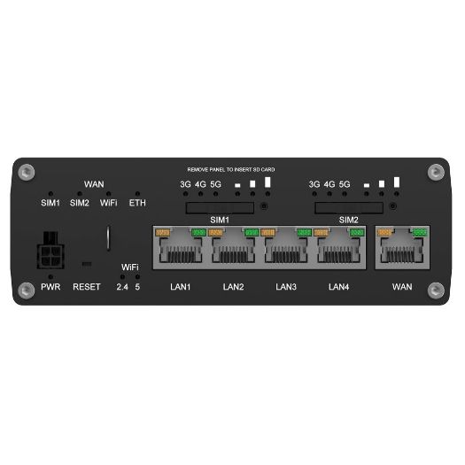 TK-RUTM52, Teltonika industrijski usmjerivač 5G, Dvostruki modem 5G Podmodel, 6Ghz SA/NSA