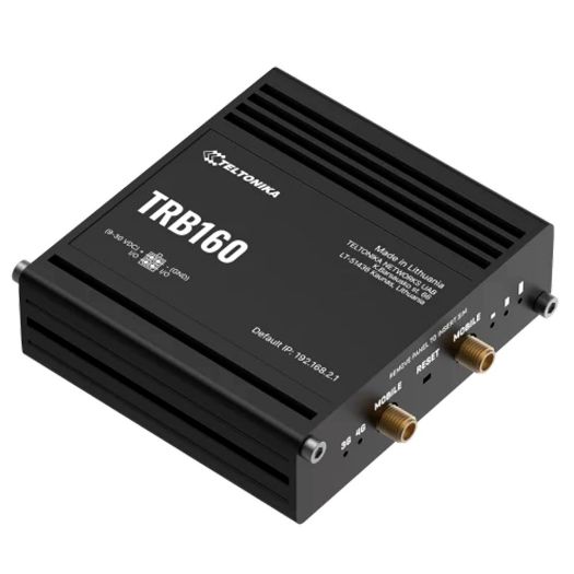 TK-TRB160, Teltonika Gateway 4G Industrijski, 4G Kat. 4 / 3G / 2G, Ethernet priključak RJ45 10/100/1000Mbps