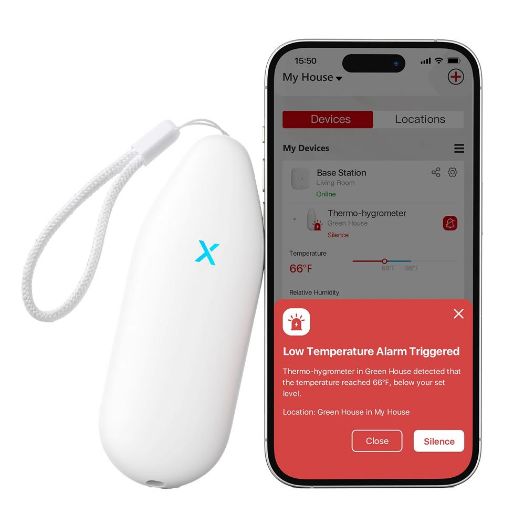 STH51, Bežični termometar i senzor vlažnosti, Bazna veza SBS50, Preciznost temperature (