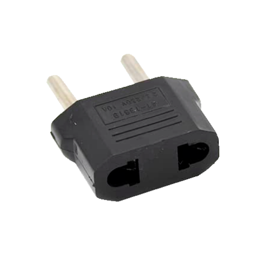 USA-EU-ADAPTER-B Adapter    Type A plug (USA) to Type F plug (EU)    250V AC Voltage 