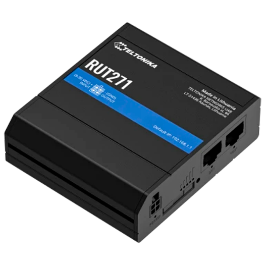 TK-RUT271 Teltonika Router Redcap 5G Industrial   2 Ethernet ports RJ45 Fast Ethernet 