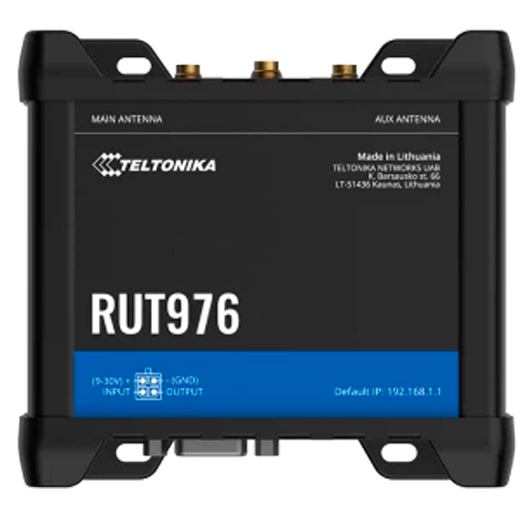 TK-RUT976 Teltonika Router 5G RedCap Industrial   4 Ethernet ports RJ45 Fast Ethernet 
