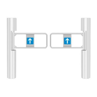 TS-SB502-1200-SMARKET, Dvosmjerna pristupna okretna rampa, Vrata supermarketa sa sklopivom barijerom