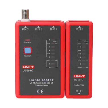 UT681C Cable tester   Cable status check RJ45/RJ11/BNC   Testing fast mode and slow mode 