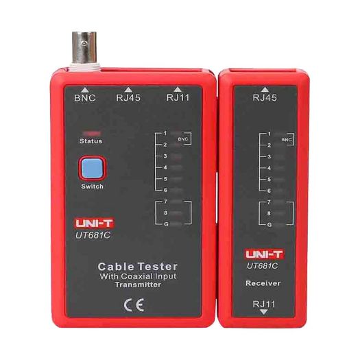 UT681C, Kabelski tester, Provjera statusa kabela RJ45/RJ11/BNC, Testiranje brzog i sporog načina rada