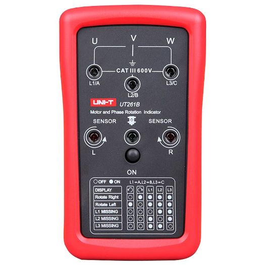 UT261B, Indikator faznog slijeda, Indikator rotacije motora, Mjerenje izmjeničnog napona
