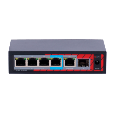 SF-POE-EXT0604-GF-60 Safire Indoor POE extender Switch   Extended POE range 