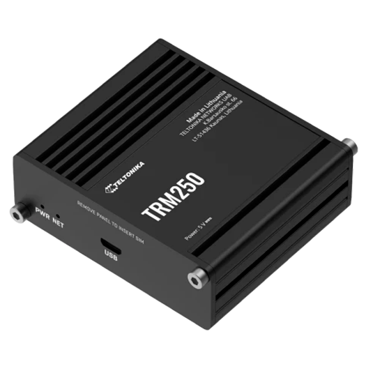 TK-TRM250 Teltonika Industrial LTE Modem   LTE Cat M1/NB IoT/EGPRS   Micro USB connector 