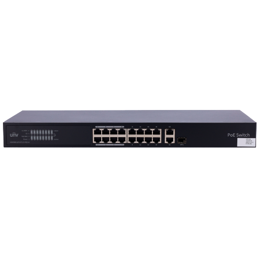 UV-NSW3000-16T1GT1GC-POE-IN Uniview Manageable Cloud PoE Switch   16 PoE802.3af/at + 1 uplink RJ45 +1 uplink Combo 