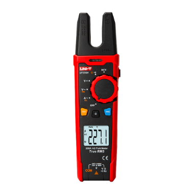 UT256A Fork type clamp ammeter   LCD display of up to 6000 counts   Current measurement in AC up to 200A 
