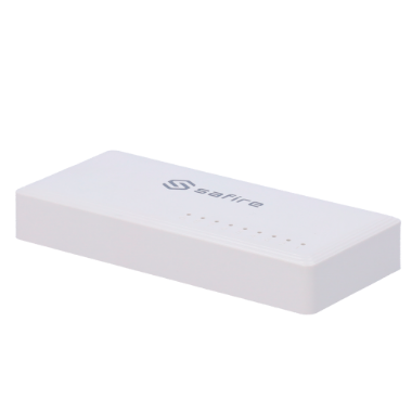 SF-SW08-G Safire   Desktop Switch   8 ports Gigabit   Speed 10/100/1000Mbps 