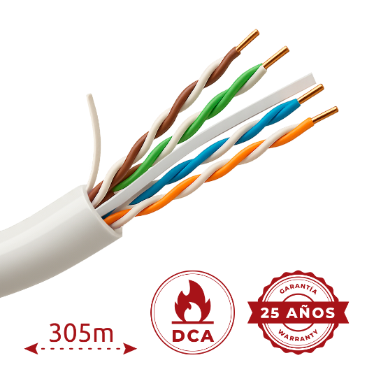 UV-UTP6-300-BC24AWG-DCA-B-W Uniview UTP cable category 6   Driver OFC,100% copper 