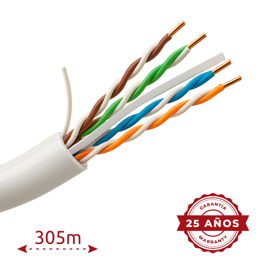 UV-UTP6A-300-BC23AWG-DCA-R-W Uniview UTP cable Category 6A   Driver OFC,100% copper 