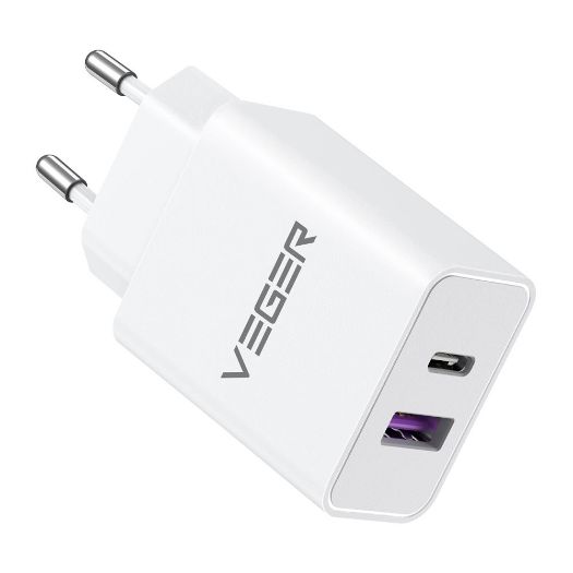 VG-65W1A1C, CESTE, USB punjač, Snaga 65W | S GaN tehnologijom, Brzo punjenje 2 uređaja istovremeno