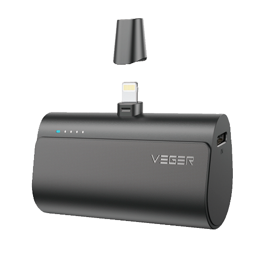 VG-W0556P VEGER mini power bank s LED diodama za punjenje Kapacitet 5000 mAh 